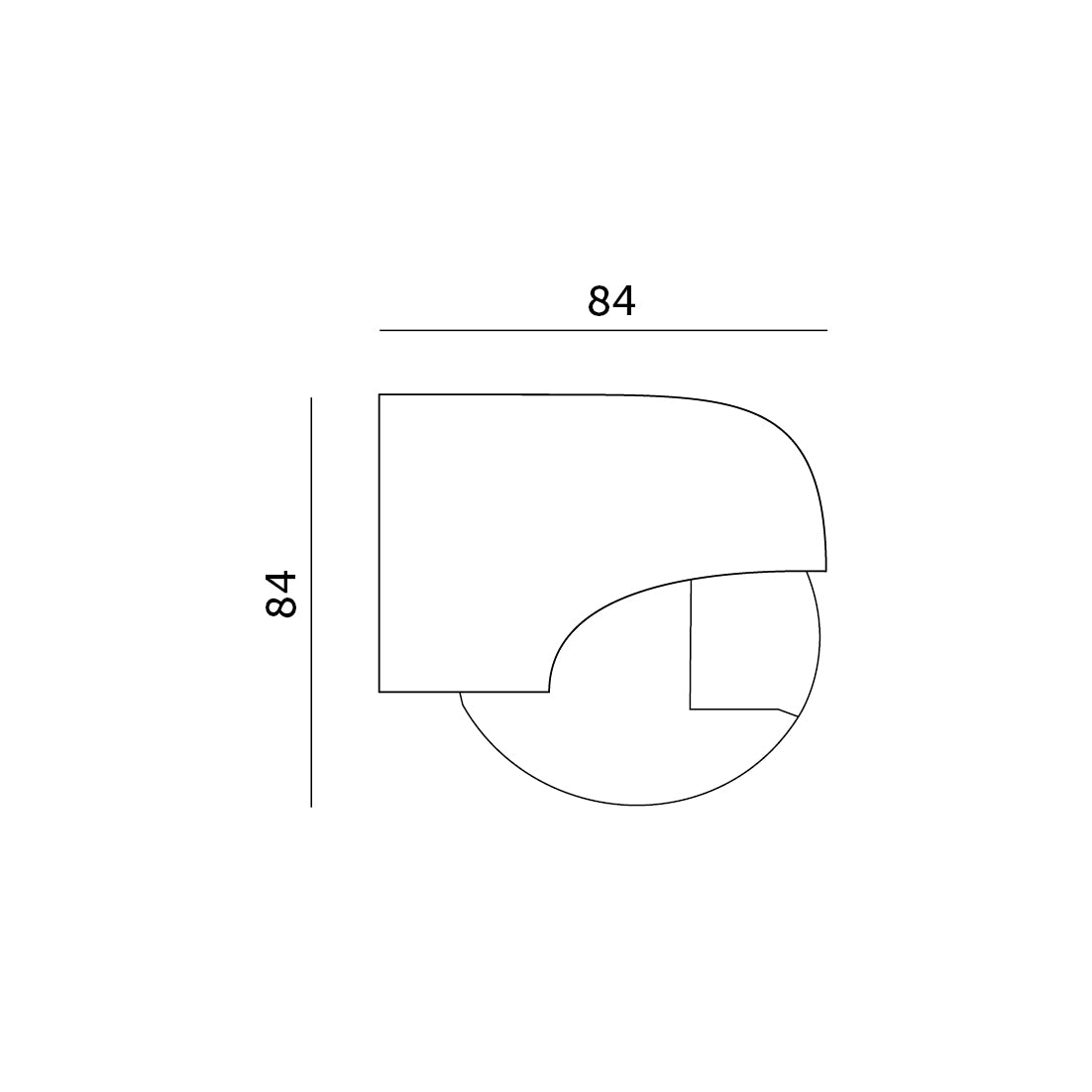 Motion sensor LX40 IP44 180° PIR white Kobi Premium