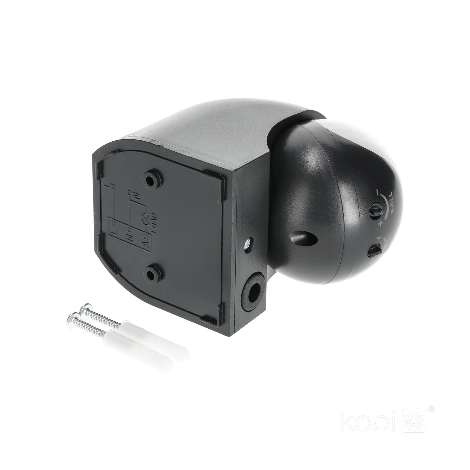 Motion sensor LX40 IP44 180° PIR black Kobi Premium