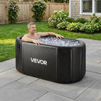 VEVOR Cold Plunge Tub, 817 L, Inflatable Ice Bath Tub Compatible with Water Chillers, Portable Cold Water Bathtub with Insulated Lid, for Athletes Recovery, 1500 x 800 x 760 mm (Chiller Not Included)