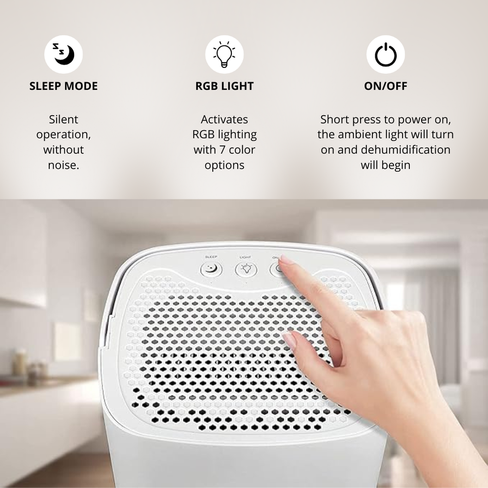 SilentAir 7 LED Dehumidifier, SKU: 7039