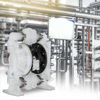 VEVOR Air-Operated Double Diaphragm Pump 25.4mm(1 inch) Inlet/Outlet 113 L/min(30GPM) Polypropylene Max 7 bar(100PSI) for Chemical and Industrial Use
