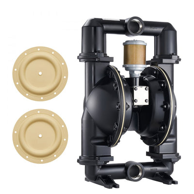 VEVOR Air Operated Double Diaphragm Pump, 598 L/min Max, Standard Inlet & Outlet Air Pneumatic Waste Oil Transfer Pump, Aluminum Alloy Body, Dual Diaphragms, for Diesel, Grease, Kerosene, Gasoline