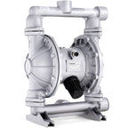 VEVOR Air Operated Double Diaphragm Pump, 44GPM, Max 115PSI Air Waste Oil Pneumatic Transfer Pump with 2 Extra Diaphragms, 3.8cm Inlet & Outlet Aluminum Alloy Diaphragm Pump for Diesel Grease Oil