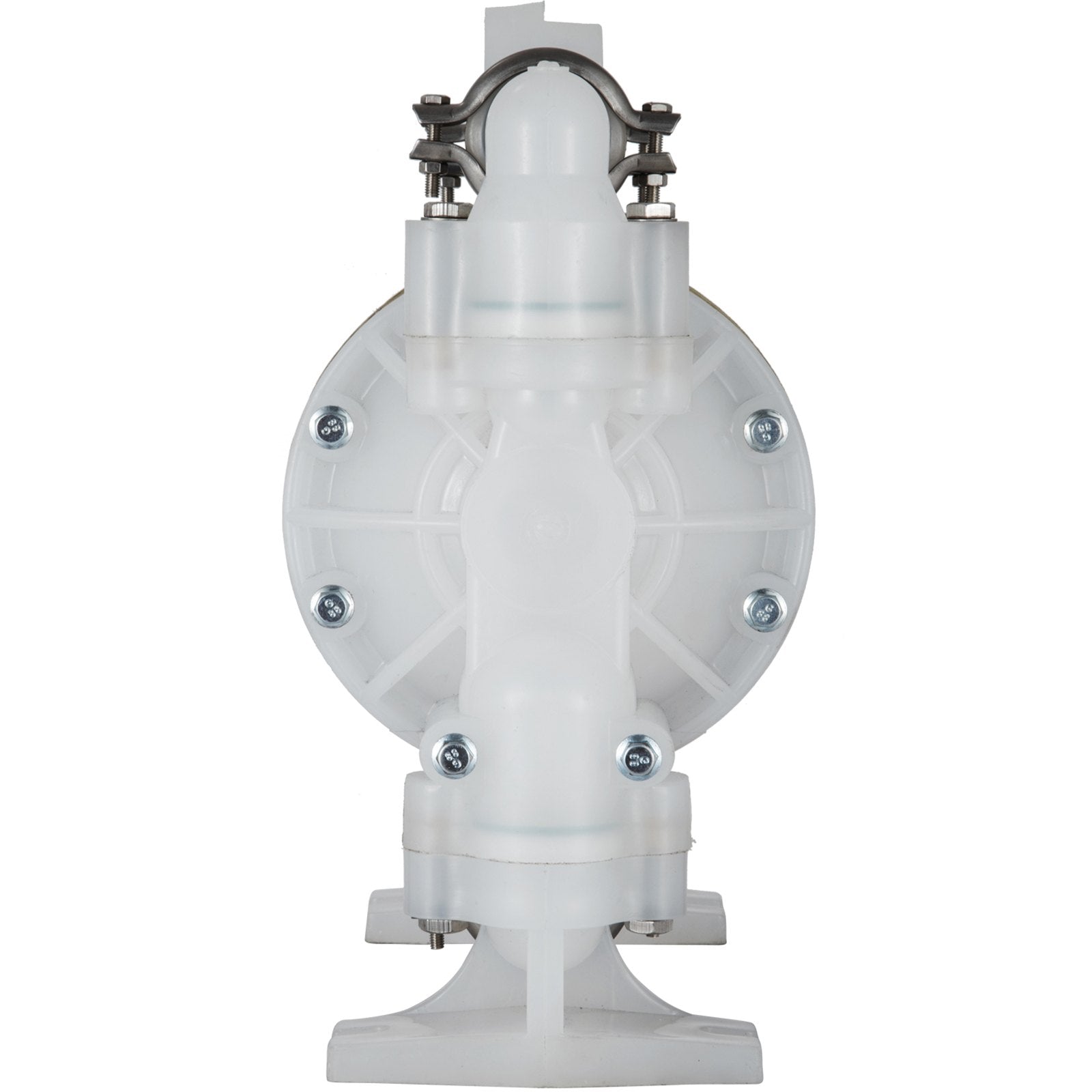 VEVOR Air-Operated Double Diaphragm Pump 25.4mm(1 inch) Inlet/Outlet 113 L/min(30GPM) Polypropylene Max 7 bar(100PSI) for Chemical and Industrial Use
