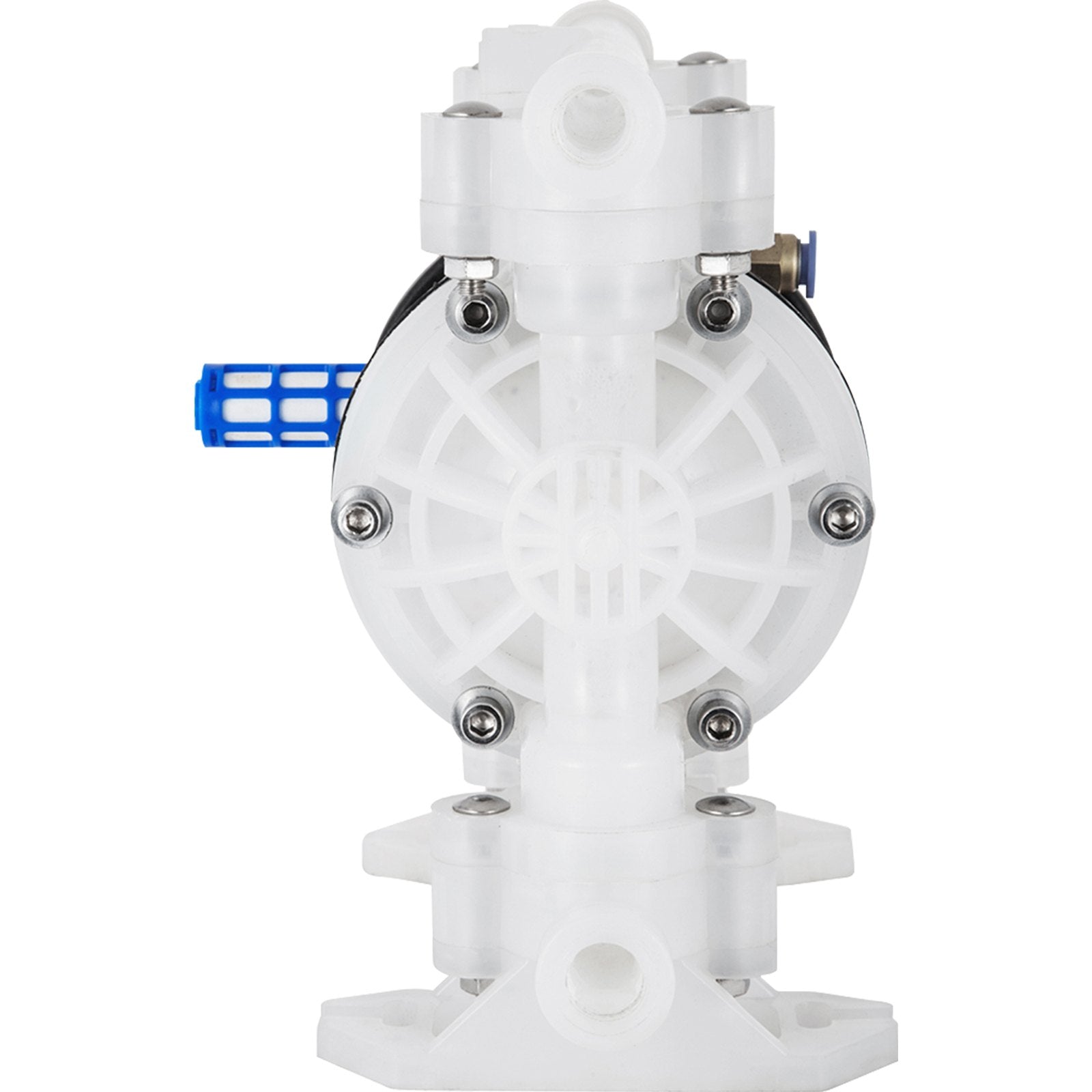 VEVOR Air Double Diaphragm Pump 7GPM 100PSI Polypropylene Diaphragm Water Pump with 1.3 cm Inlet & Outlet Ports Air Pump Diaphragm 6900.7 cm Max Head Air-operated Diaphragm Pump with Sealed Ball Valve