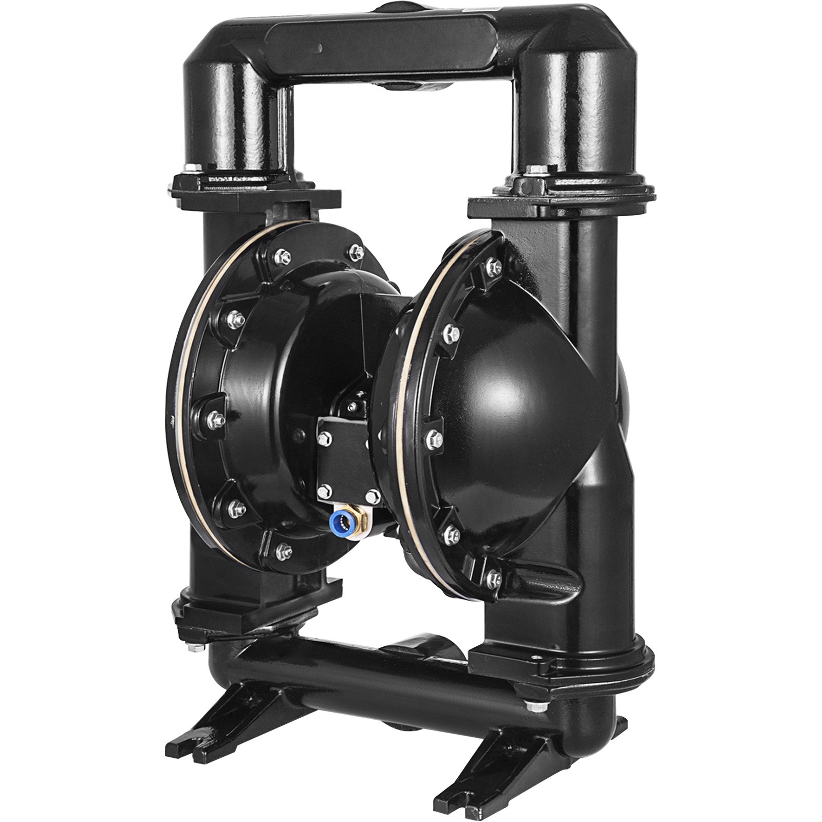 VEVOR Air-Operated Double Diaphragm Pump, 2 inch Inlet & Outlet, Aluminum Alloy Body, 75 GPM & Max 120PSI, Nitrile Diaphragm Transfer Pump for Petroleum, Diesel, Oil and Low Viscosity Fluids
