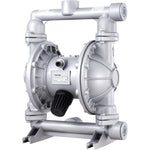 VEVOR Air Operated Double Diaphragm Pump, 44GPM, Max 115PSI Air Waste Oil Pneumatic Transfer Pump with 2 Extra Diaphragms, 3.8cm Inlet & Outlet Aluminum Alloy Diaphragm Pump for Diesel Grease Oil