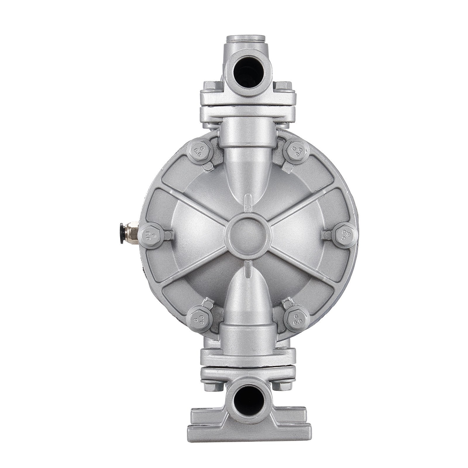 VEVOR Air Operated Double Diaphragm Pump, 25 L/min Max, Standard Inlet & Outlet Air Pneumatic Waste Oil Transfer Pump, Aluminum Alloy Body, Dual Diaphragms, for Diesel, Grease, Kerosene, Gasoline