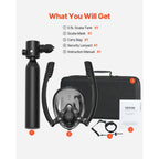 VEVOR Scuba Tank, 0.5L Portable Scuba Diving Tank, Diving Oxygen Cylinder Supports 5-10 Minutes Underwater Breathing, 32.81 ft Diving Depth, Lung Tank Kit with Snorkel Mask for Underwater Exploration