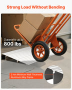 VEVOR Door Threshold Ramp, 59 mm Rise, Aluminum Alloy Threshold Ramp Rated 363 kg Load Capacity, Handicap Ramps for Home Steps for Wheelchair, Scooters, Power Chairs, Walkers, Bicycle, Tricycle