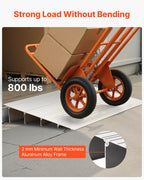 VEVOR Door Threshold Ramp, 115 mm Rise, Aluminum Alloy Threshold Ramp Rated 363 kg Load Capacity, Handicap Ramps for Home Steps for Wheelchair, Scooters, Power Chairs, Walkers, Bicycle, Tricycle