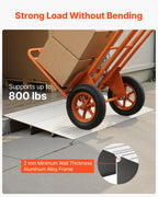 VEVOR Door Threshold Ramp, 87 mm Rise, Aluminum Alloy Threshold Ramp Rated 363 kg Load Capacity, Handicap Ramps for Home Steps for Wheelchair, Scooters, Power Chairs, Walkers, Bicycle, Tricycle