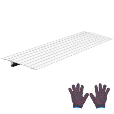 VEVOR Door Threshold Ramp, 26 mm Rise, Aluminum Alloy Threshold Ramp Rated 363 kg Load Capacity, Handicap Ramps for Home Steps for Wheelchair, Scooters, Power Chairs, Walkers, Bicycle, Tricycle