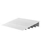 VEVOR Door Threshold Ramp, 138 mm Rise, Aluminum Alloy Threshold Ramp Rated 363 kg Load Capacity, Handicap Ramps for Home Steps for Wheelchair, Scooters, Power Chairs, Walkers, Bicycle, Tricycle
