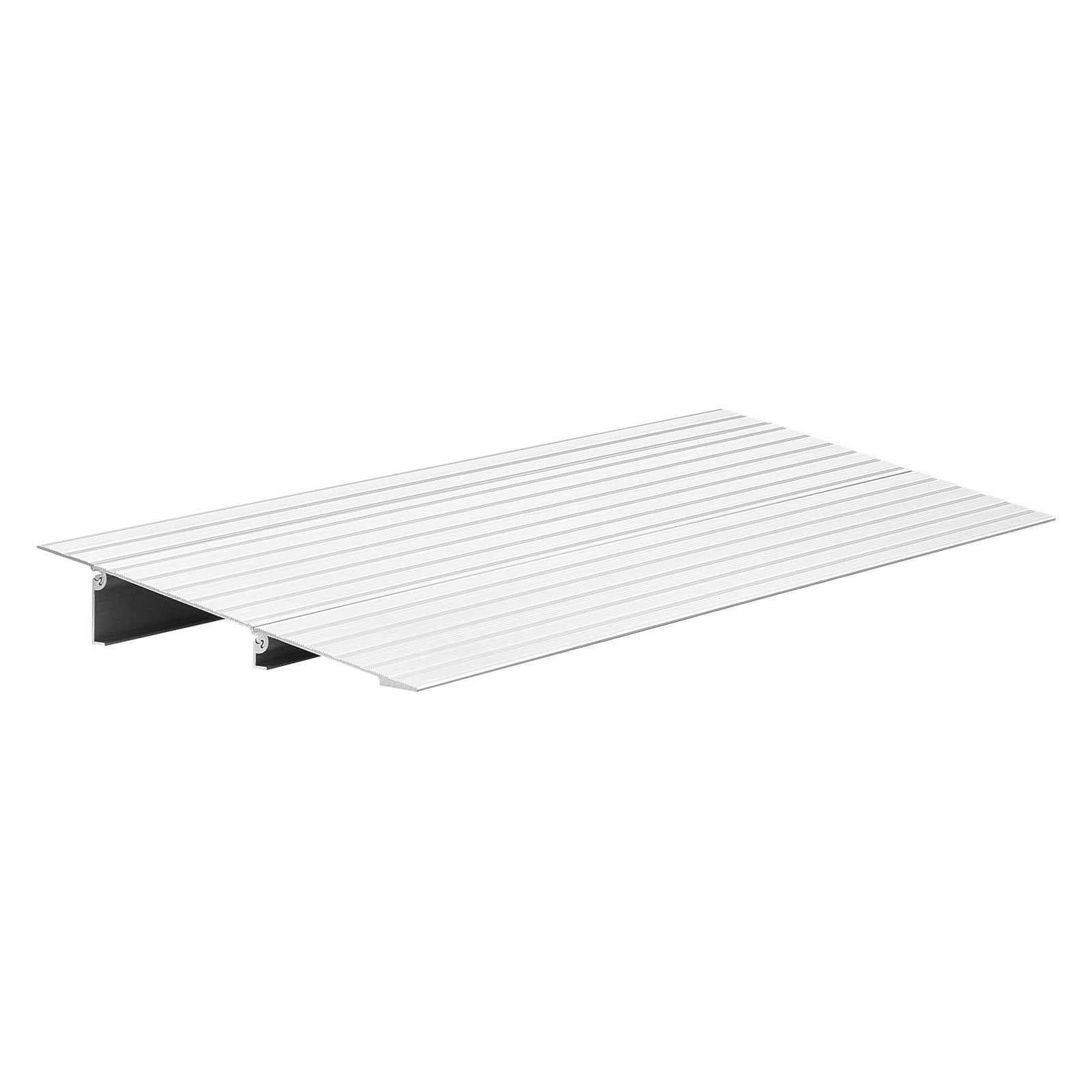 VEVOR Door Threshold Ramp, 59 mm Rise, Aluminum Alloy Threshold Ramp Rated 363 kg Load Capacity, Handicap Ramps for Home Steps for Wheelchair, Scooters, Power Chairs, Walkers, Bicycle, Tricycle