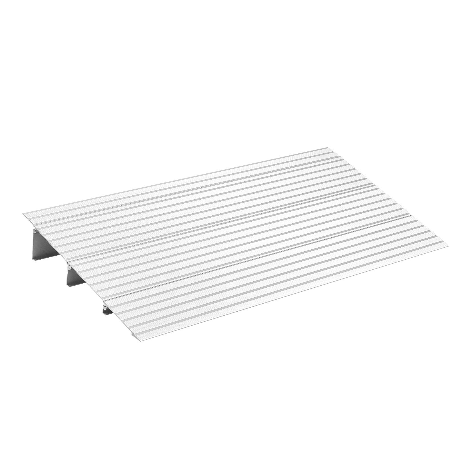 VEVOR Door Threshold Ramp, 87 mm Rise, Aluminum Alloy Threshold Ramp Rated 363 kg Load Capacity, Handicap Ramps for Home Steps for Wheelchair, Scooters, Power Chairs, Walkers, Bicycle, Tricycle