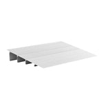 VEVOR Door Threshold Ramp, 115 mm Rise, Aluminum Alloy Threshold Ramp Rated 363 kg Load Capacity, Handicap Ramps for Home Steps for Wheelchair, Scooters, Power Chairs, Walkers, Bicycle, Tricycle