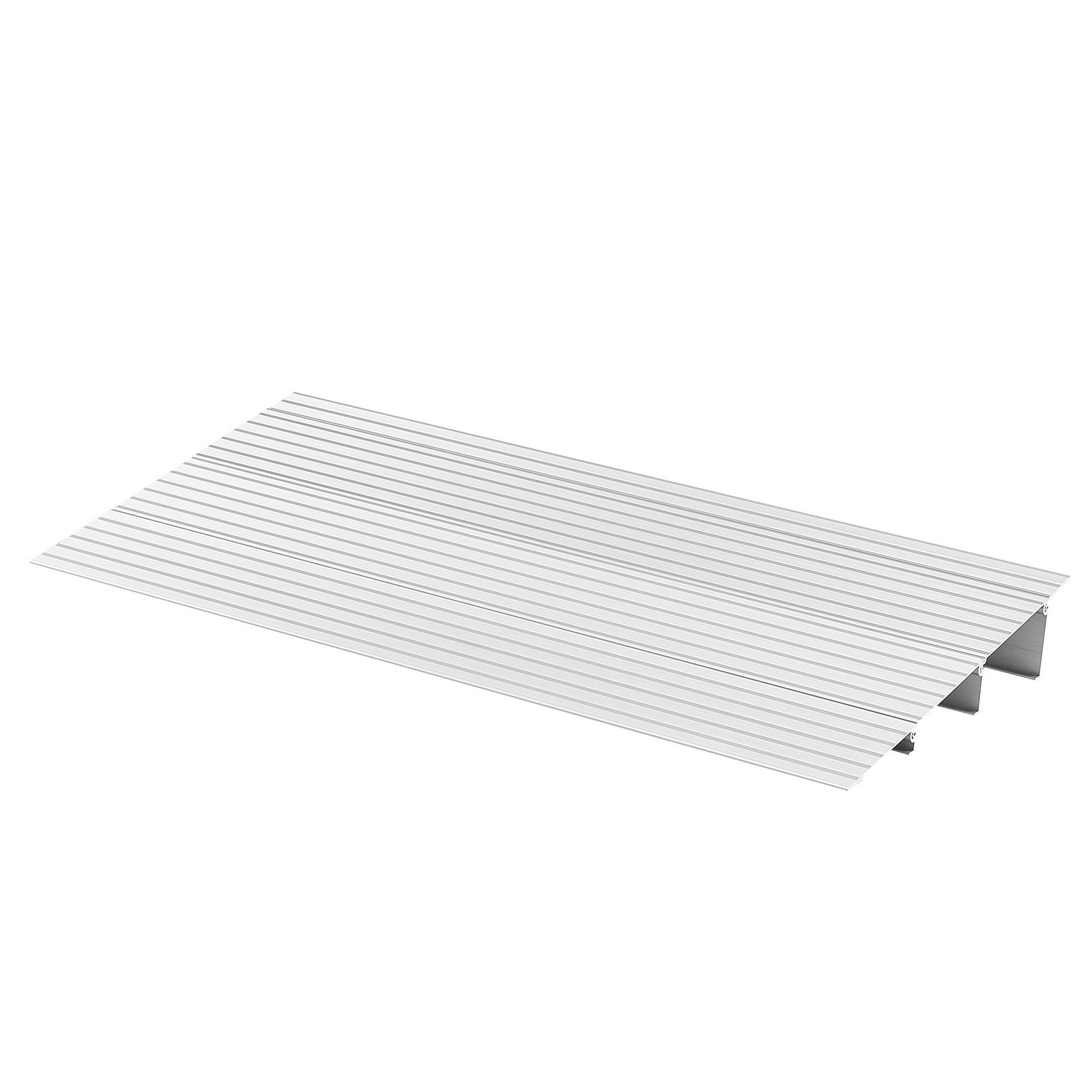 VEVOR Door Threshold Ramp, 87 mm Rise, Aluminum Alloy Threshold Ramp Rated 363 kg Load Capacity, Handicap Ramps for Home Steps for Wheelchair, Scooters, Power Chairs, Walkers, Bicycle, Tricycle