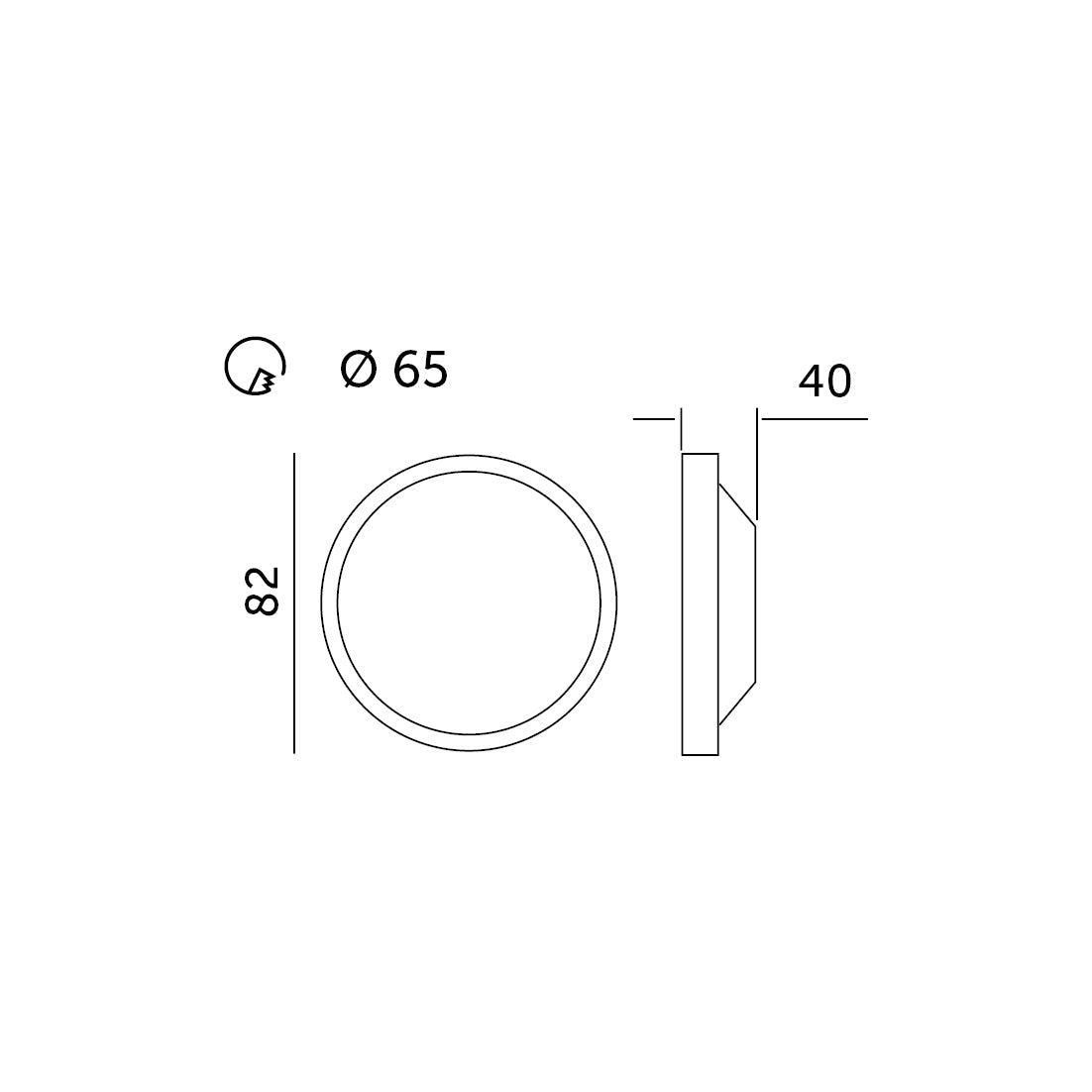 Downlight LED HALO 5W 3000K Kobi