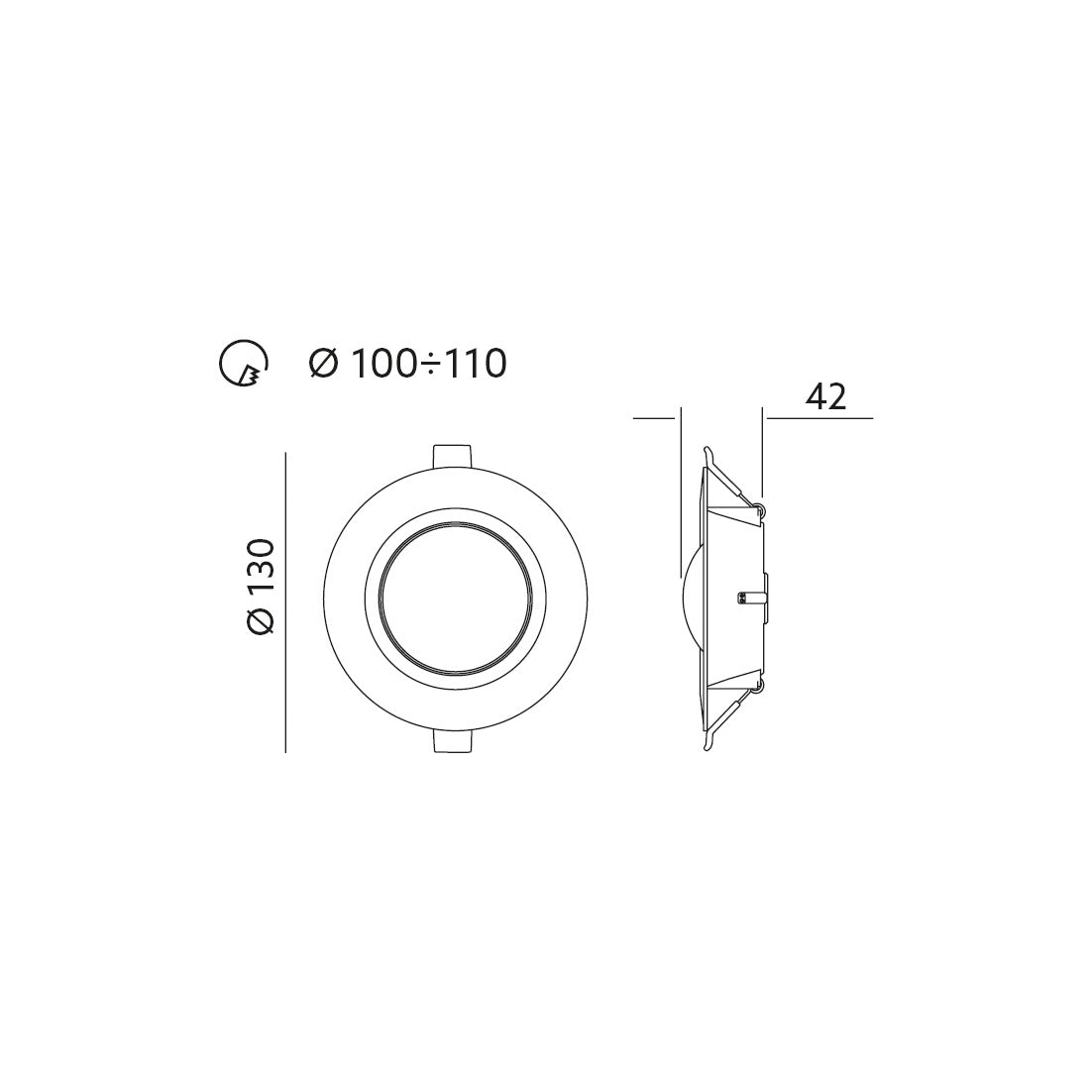 Downlight LED SATURN 6W 4000K Kobi Premium