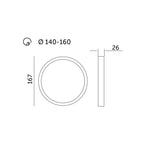 Downlight LED SIGARO CIRCLE PT 12W 4000K Kobi Premium