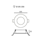 Downlight LED SIGARO CIRCLE PT 18W 3CCT Kobi Premium