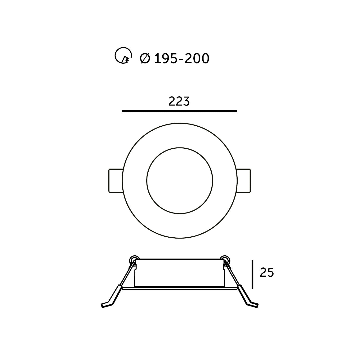 Downlight LED SIGARO CIRCLE PT 18W 3CCT Kobi Premium