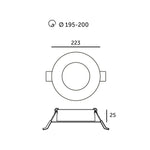 Downlight LED SIGARO CIRCLE PT 24W 3CCT Kobi Premium