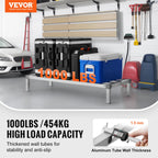 VEVOR Aluminum Dunnage Rack, 48” x 20” Commercial Food Floor Rack, 8” Off the Floor, 1000 lbs Capacity All-Welded Aluminum Storage Rack, for Storage in Restaurants, Kitchens, Garages and Vehicles