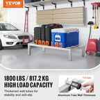VEVOR Aluminum Dunnage Rack, 36” x 20” Commercial Food Floor Rack, 8” Off the Floor, 1800 lbs Capacity All-Welded Aluminum Storage Rack, for Storage in Restaurants, Kitchens, Garages and Vehicles