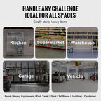 VEVOR Aluminum Dunnage Rack, 48” x 20” Commercial Food Floor Rack, 8” Off the Floor, 1000 lbs Capacity All-Welded Aluminum Storage Rack, for Storage in Restaurants, Kitchens, Garages and Vehicles