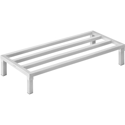 VEVOR Aluminum Dunnage Rack, 48” x 20” Commercial Food Floor Rack, 8” Off the Floor, 1800 lbs Capacity All-Welded Aluminum Storage Rack, for Storage in Restaurants, Kitchens, Garages and Vehicles