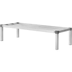 VEVOR Aluminum Dunnage Rack, 48” x 20” Commercial Food Floor Rack, 12” Off the Floor, 1000 lbs Capacity All-Welded Aluminum Storage Rack, for Storage in Restaurants, Kitchens, Garages and Vehicles