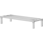 VEVOR Aluminum Dunnage Rack, 48” x 20” Commercial Food Floor Rack, 8” Off the Floor, 1800 lbs Capacity All-Welded Aluminum Storage Rack, for Storage in Restaurants, Kitchens, Garages and Vehicles