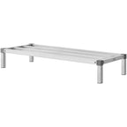VEVOR Aluminum Dunnage Rack, 48” x 20” Commercial Food Floor Rack, 8” Off the Floor, 1000 lbs Capacity All-Welded Aluminum Storage Rack, for Storage in Restaurants, Kitchens, Garages and Vehicles