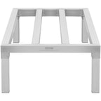 VEVOR Aluminum Dunnage Rack, 48” x 20” Commercial Food Floor Rack, 12” Off the Floor, 1800 lbs Capacity All-Welded Aluminum Storage Rack, for Storage in Restaurants, Kitchens, Garages and Vehicles