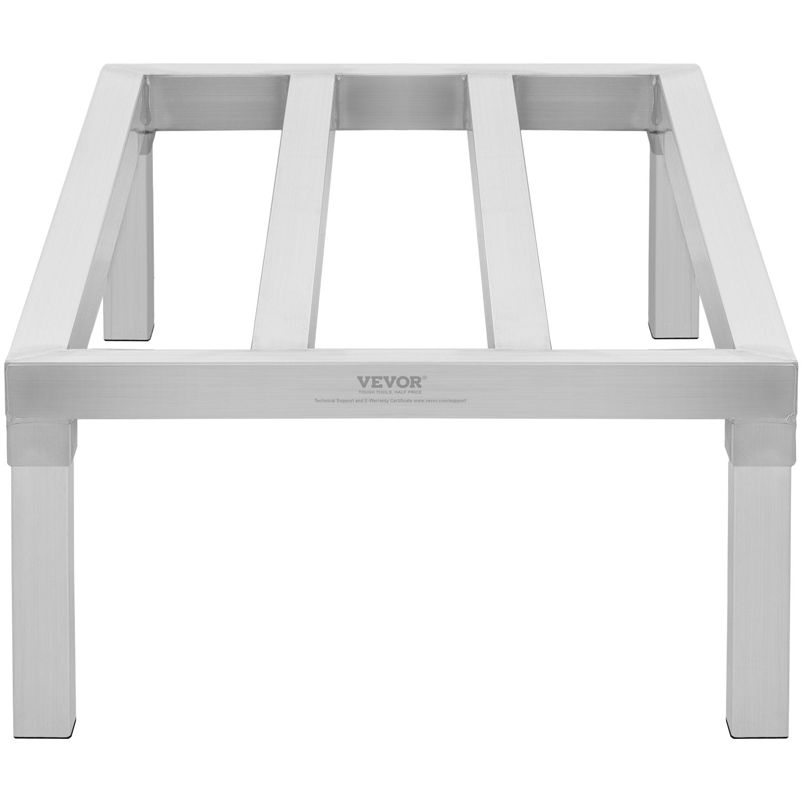 VEVOR Aluminum Dunnage Rack, 48” x 20” Commercial Food Floor Rack, 12” Off the Floor, 1800 lbs Capacity All-Welded Aluminum Storage Rack, for Storage in Restaurants, Kitchens, Garages and Vehicles