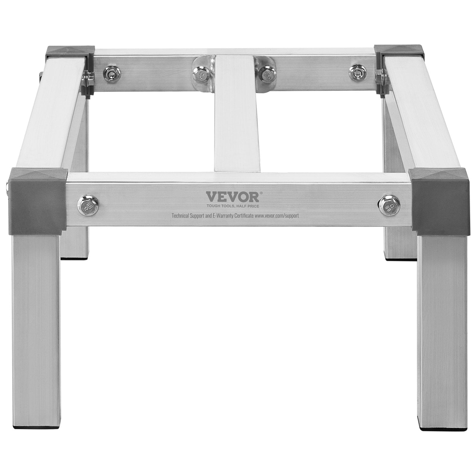 VEVOR Aluminum Dunnage Rack, 24” x 14” Commercial Food Floor Rack, 8” Off the Floor, 1000 lbs Capacity Adjustable Aluminum Storage Rack, for Storage in Restaurants, Kitchens, Garages and Vehicles