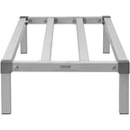 VEVOR Aluminum Dunnage Rack, 48” x 20” Commercial Food Floor Rack, 8” Off the Floor, 1000 lbs Capacity All-Welded Aluminum Storage Rack, for Storage in Restaurants, Kitchens, Garages and Vehicles