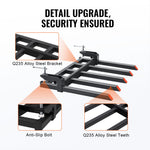 VEVOR Clamp on Debris Forks to 48" Bucket, 2600 lbs Capacity Heavy Duty Clamp on Pallet Forks Bucket Attachments, Fit for Loader Bucket Skidsteer Tractor to Clean up Fallen Limbs Debris or Yard Wwaste