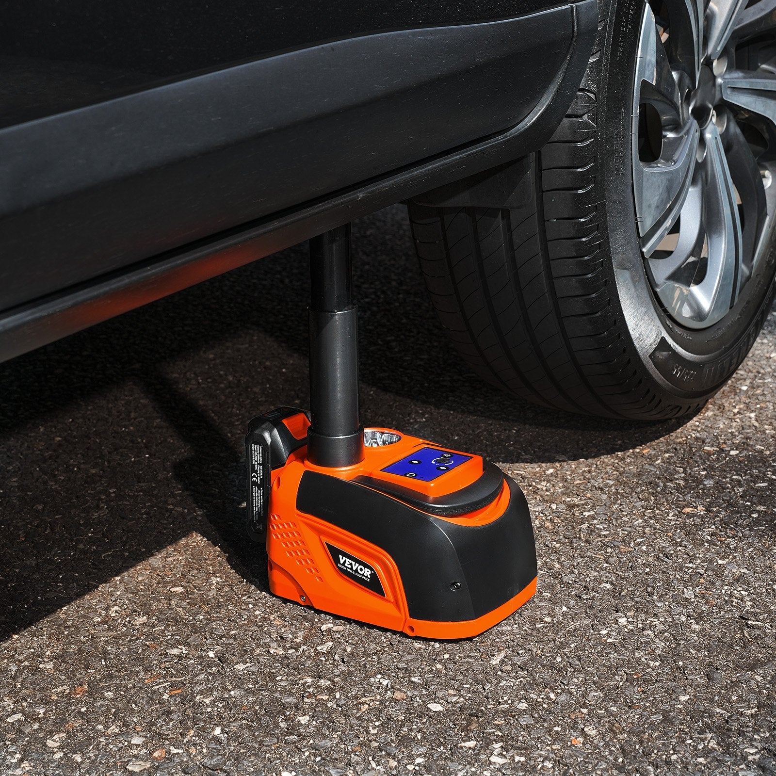 VEVOR Electric Car Jack, 5 Tons /11000 lbs, Adjustable Electric Scissor Jack with High Load Capacity, Tire Change Replacement with LED Light & Remote Control, Portable Jack kit for Sedan, SUV, Truck