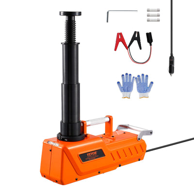 VEVOR Electric Car Jack, 15 Tons /33000 lbs, Adjustable Hydraulic Jack Lift with High Load Capacity, 12V Dual-Powered Tire Change Replacement with LED Light, Portable Jack kit for Sedan, SUV, Truck