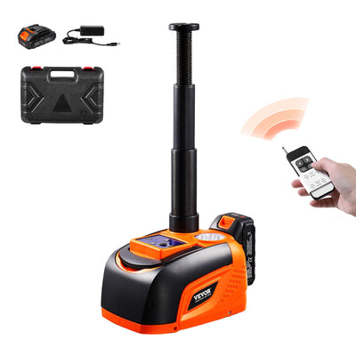 VEVOR Electric Car Jack, 5 Tons /11000 lbs, Adjustable Electric Scissor Jack with High Load Capacity, Tire Change Replacement with LED Light & Remote Control, Portable Jack kit for Sedan, SUV, Truck