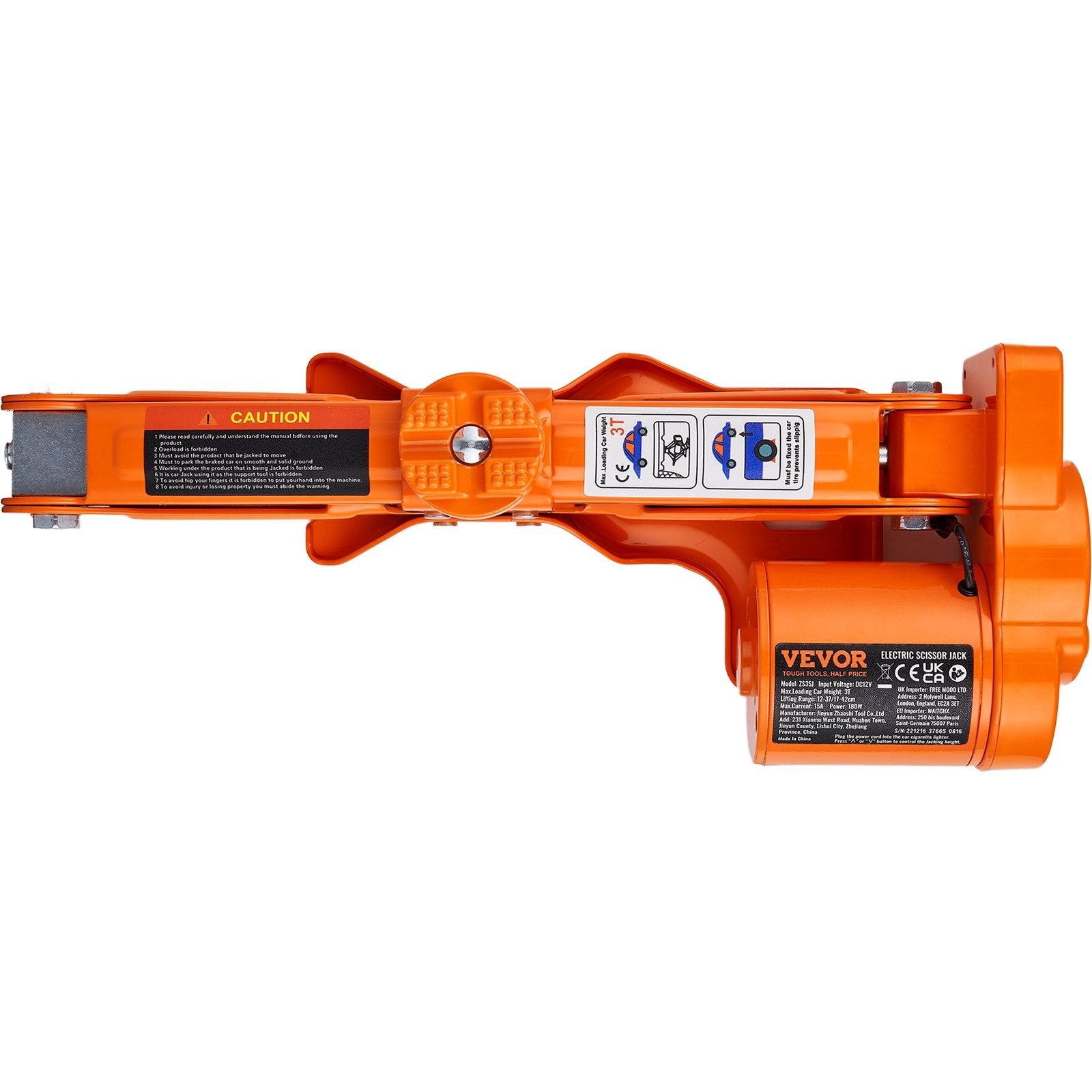 VEVOR Electric Car Jack Floor Jack 3 Ton Electric Scissor Jack Car Repair Tool