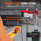 VEVOR Electric Hoist Crane Winch 798.3 kg with 426.7 cm Wired Remote Control 230V