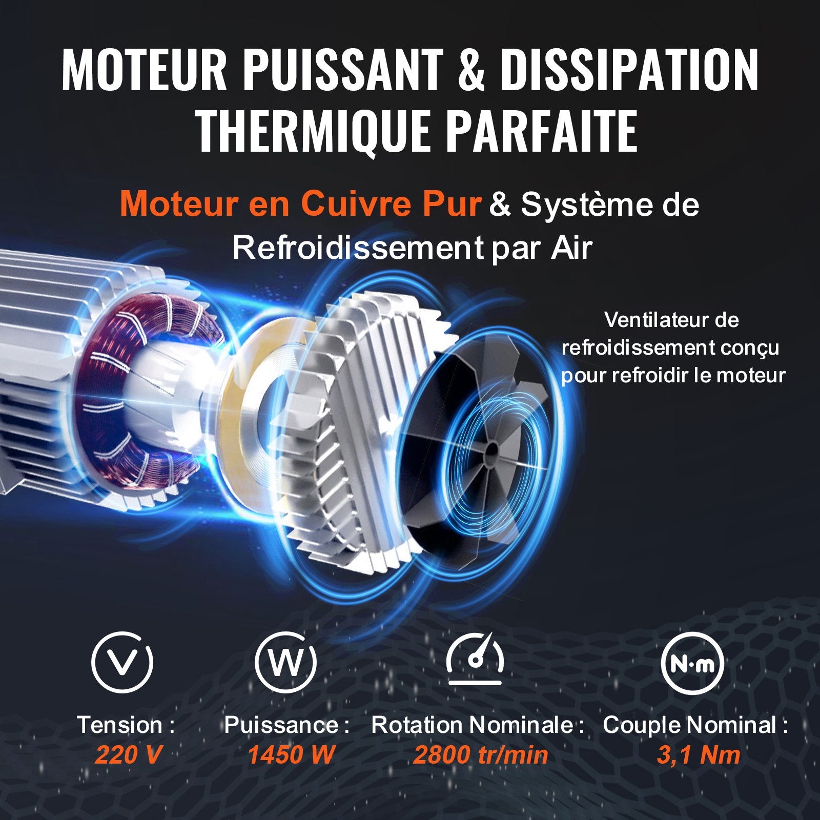 VEVOR Electric Hoist, 798 kg Lifting Capacity, 1450W 220V Electric Steel Wire Winch with Wireless Remote Control, 1219 cm Single Cable Lifting Height & Pure Copper Motor, for Garage Warehouse Factory