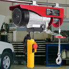 VEVOR Electric Hoist, 880 lbs 230V Electric Winch with 14 ft Wired Remote Control, 40 ft Single Cable Lifting Height, Single/Double Slings, Emergency Stop, Lift Hoist for Garage Warehouse Factory