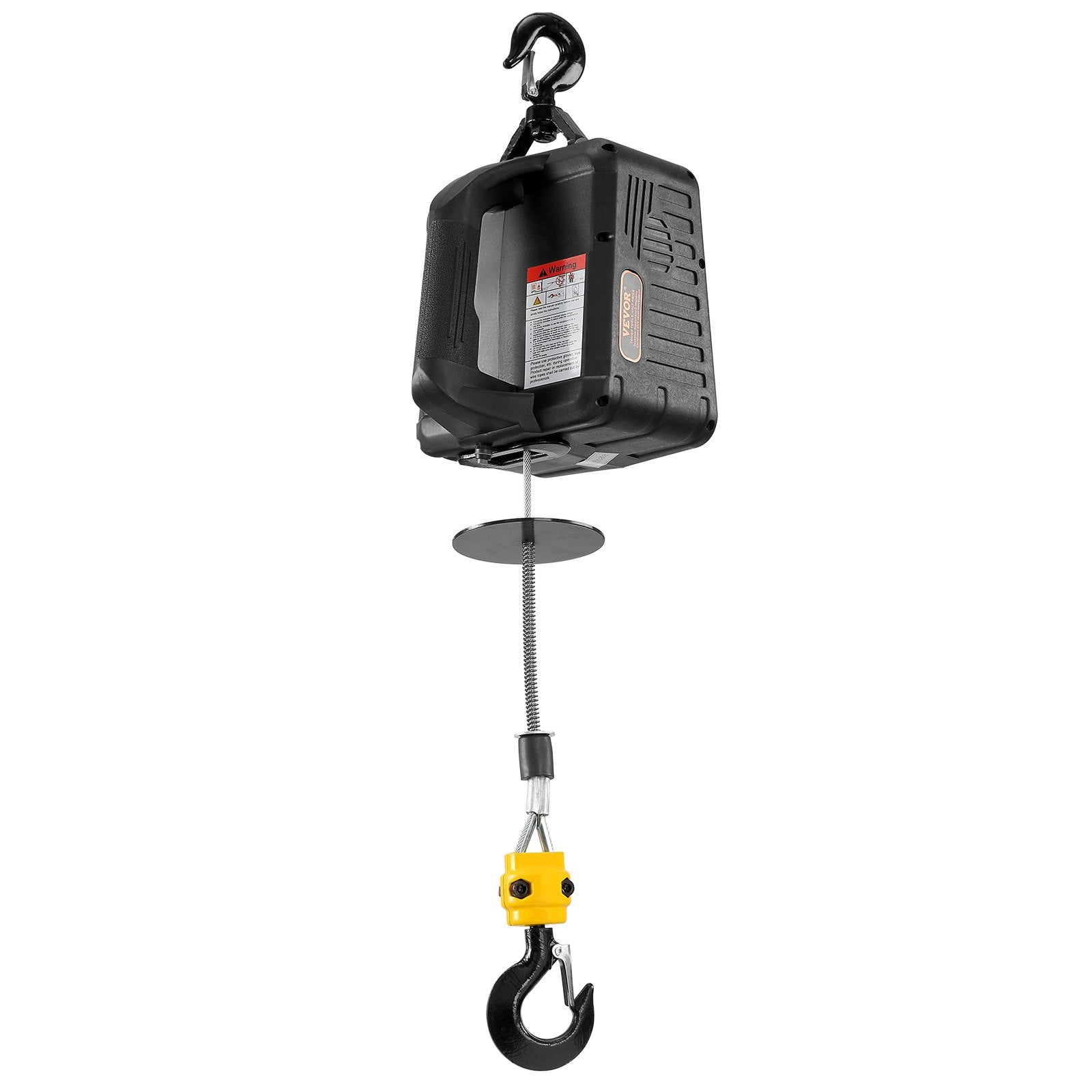 VEVOR 2-in-1 Portable Electric Hoist Power Winch 499 kg Wireless Remote Control