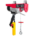 VEVOR Electric Hoist, 249.5 kg Lifting Capacity, 510W 220V Electric Steel Wire Winch with 427 cm Wired Remote Control, 1219 cm Single Cable Lifting Height & Pure Copper Motor, for Garage Warehouse Factory