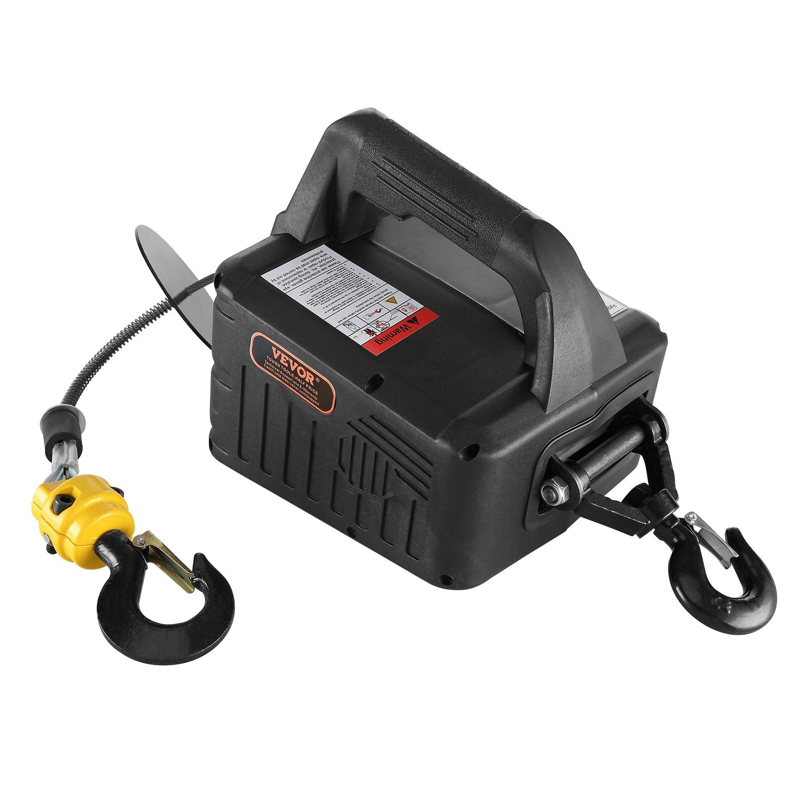 VEVOR 2-in-1 Portable Electric Hoist Power Winch 499 kg Wireless Remote Control